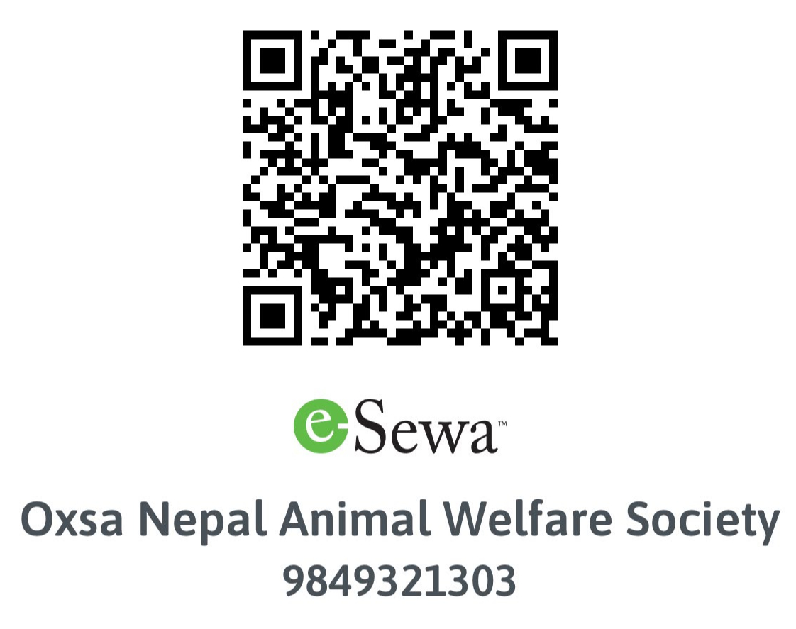 eSewa QR code for OXSA Nepal Animal Welfare Society